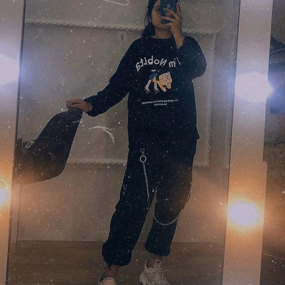 Quần jogger nam nữ túi hộp kèm dây xích cá tính năng động phong cách street style thời thượng quần cá tính
