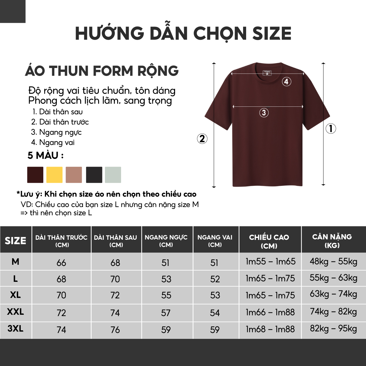 Áo Thun Nam Cổ Tròn TSIMPLE phông trơn tay ngắn vải Cotton cao cấp chống nhăn form rộng A10104