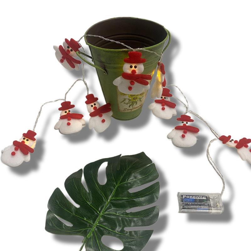 Ngày Giáng sinh Đèn trang trí Đèn Puppet Đèn LED LED Santa Claus Snowman Elk Creative nhỏ màu đèn