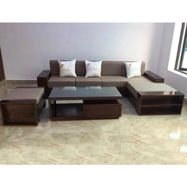 Bộ ghế sofa gỗ sồi cao cấp B01