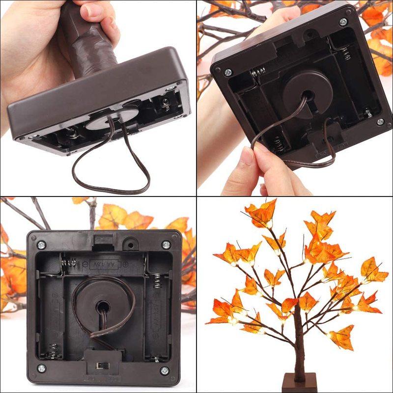 Đèn Led 24 Bóng Hình Cây Thông Trang Trí Giáng Sinh