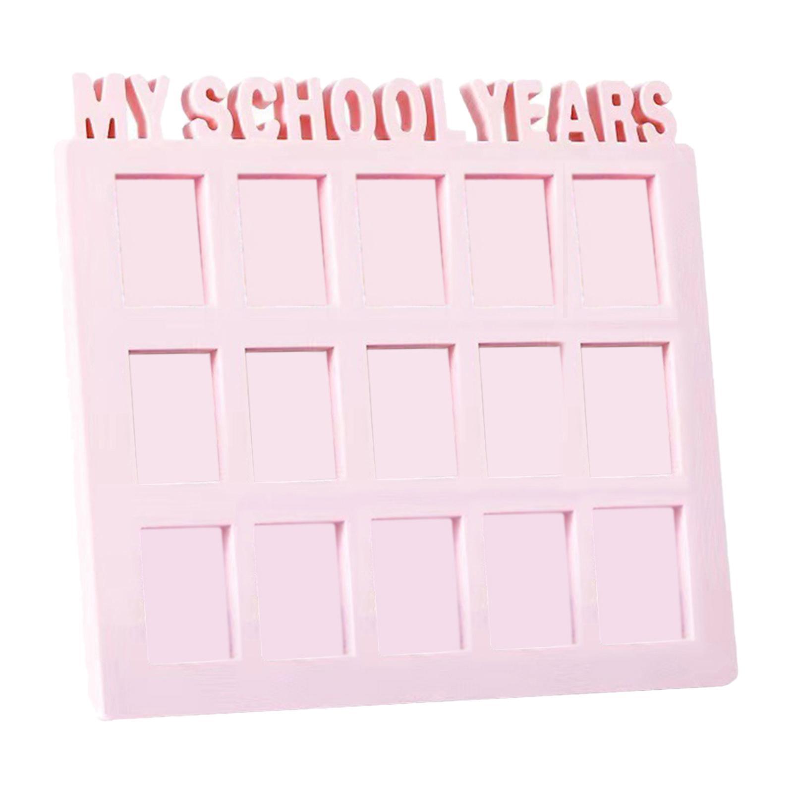 School Years Picture Frame Gift Graduation Photo Frame Displays 15 1.6x2 Pictures for Wall and Tabletop