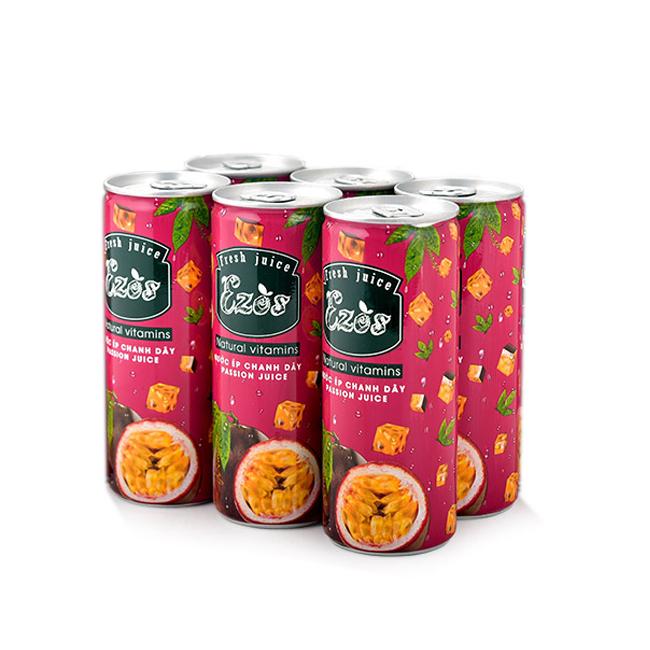 Combo 2 thùng nước ép trái cây Ezos (Thùng 30 lon)