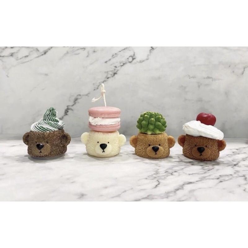 Nến Thơm Đầu Chú Gấu Mix Topping Nhiều Mẫu, Phụ Kiện Decor - Dory Lab