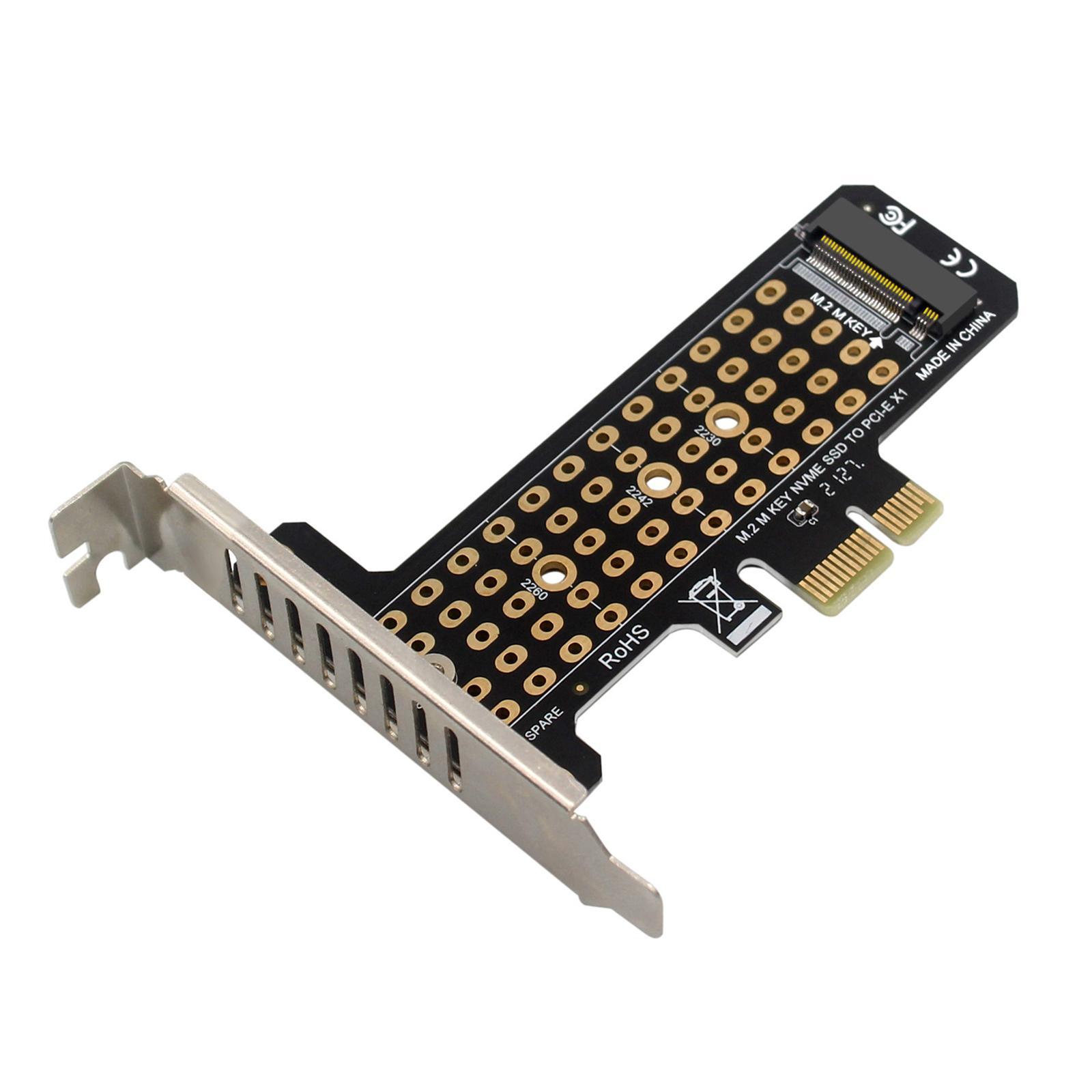 M.2 SSD to PCIe x1 Adapter Riser Card LED Indicator x1 x4 x8 x16 Interface