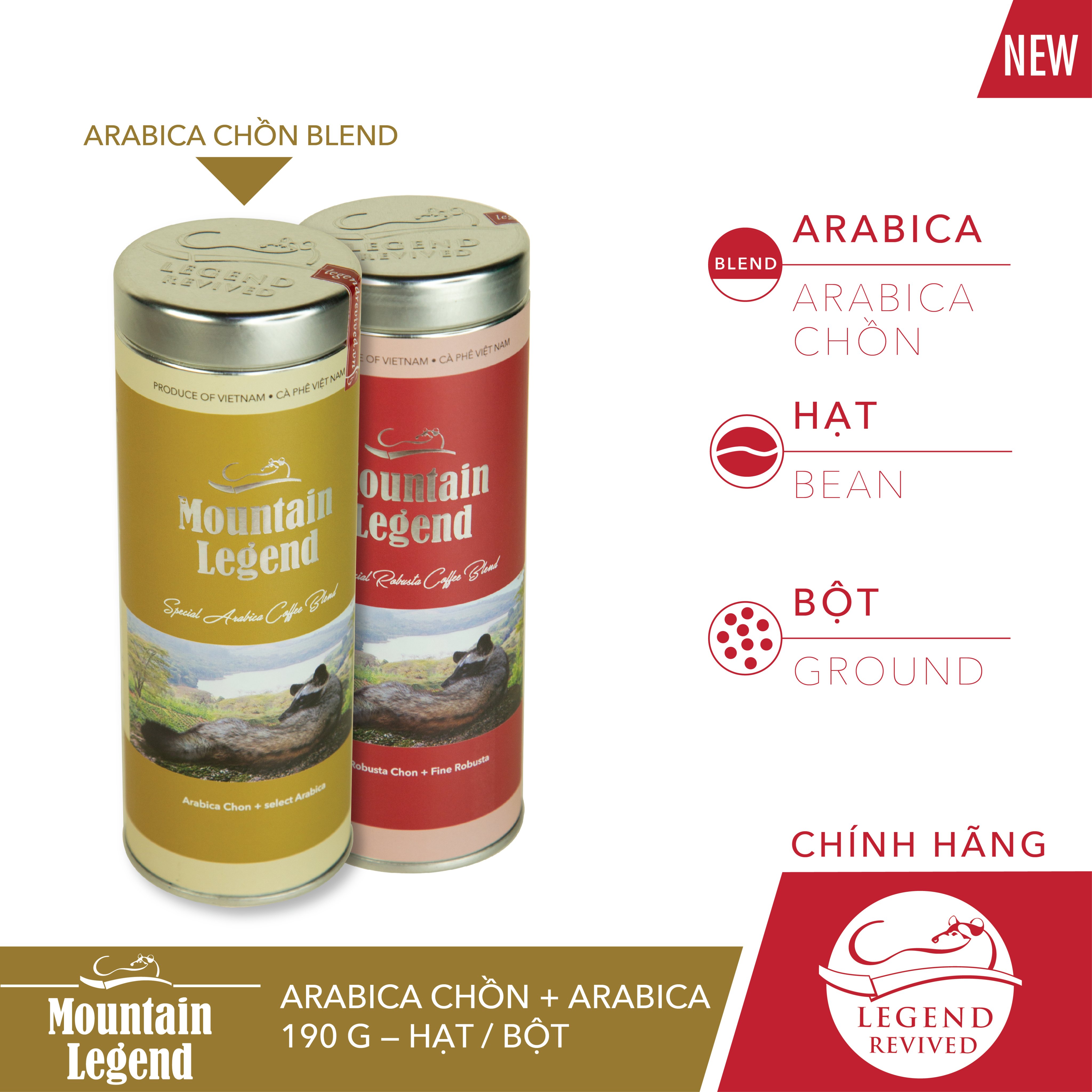 Cà Phê Mountain's Legend Arabica 200g