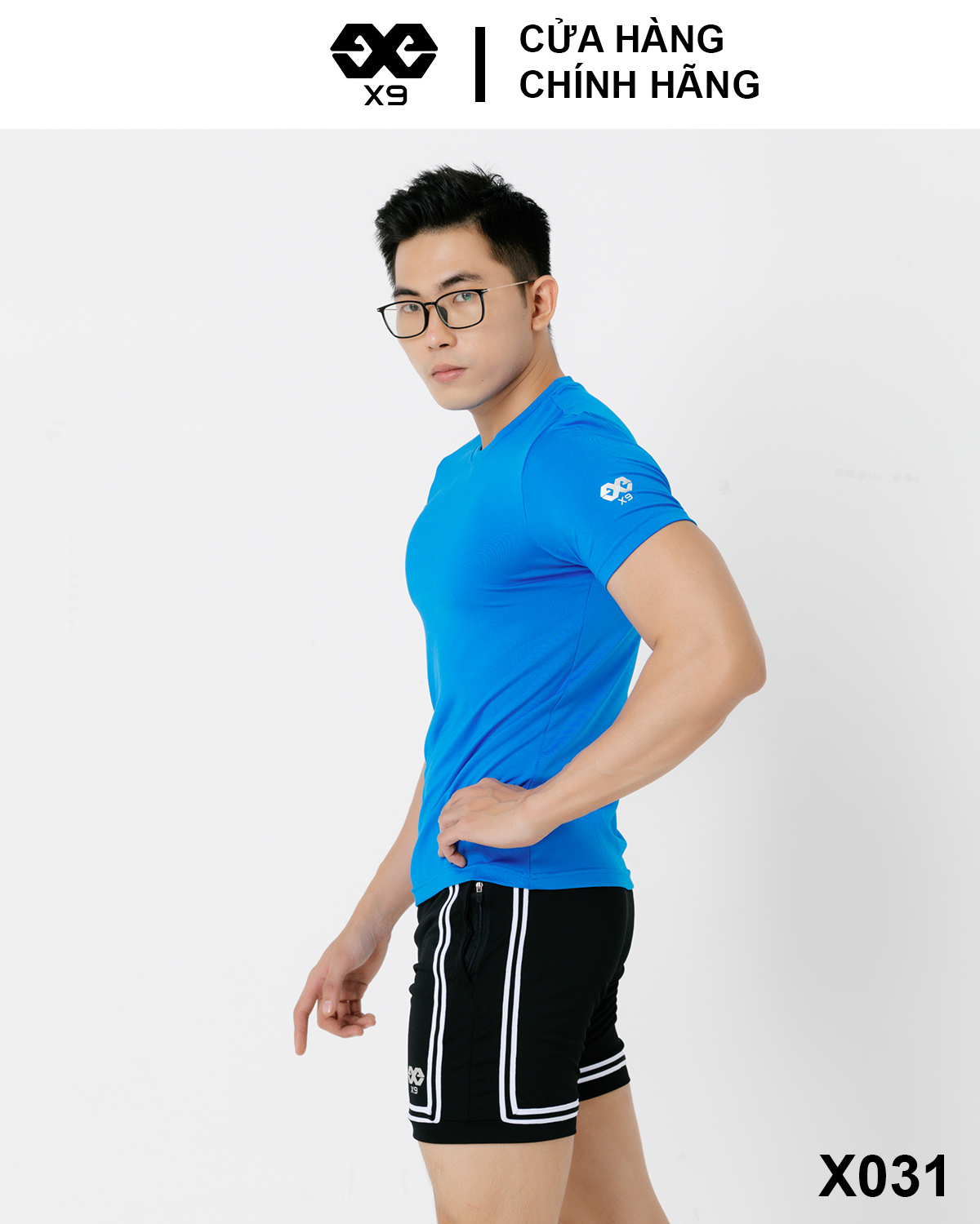 Áo Thun Trơn Logo X9 Thun Lạnh Cotton Nam Cổ Tròn Thể Thao Tập Gym Chạy Bộ - X9 Sportswear - X031