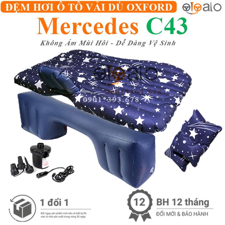 Đệm hơi ô tô Mercedes C43 vải dù Oxford CAO CẤP họa tiết ngôi sao