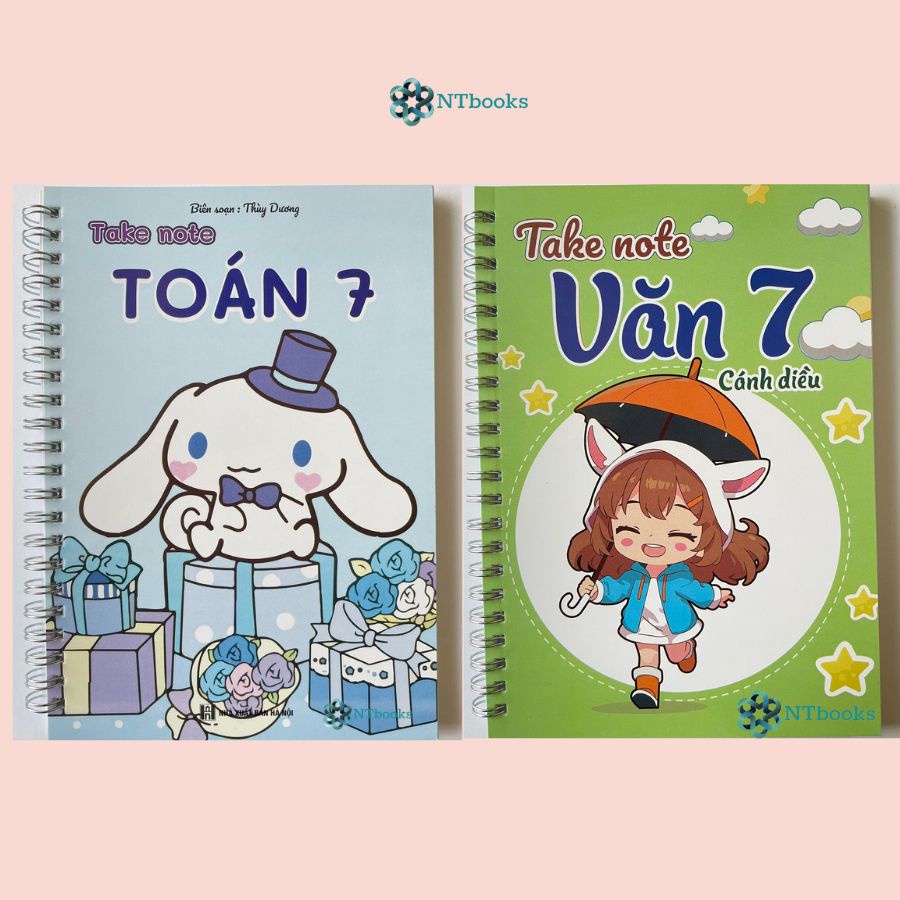 Sách Takenote lớp 7: Toán + Văn Cánh Diều khổ A5 (Phiên Bản Mới Nhất)