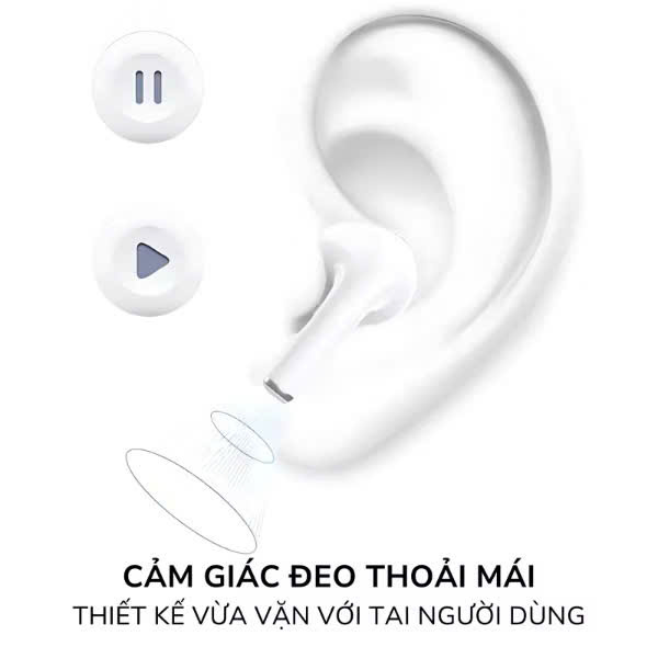 Tai Nghe Bluetooth Pro2 Không Dây định vị khử tiếng ồn ANC PIN TRÂU bass căng tự kết nối Fullbox phụ kiện đủ tính năng đàm thoại 2 chiều - HÀNG CHÍNH HÃNG
