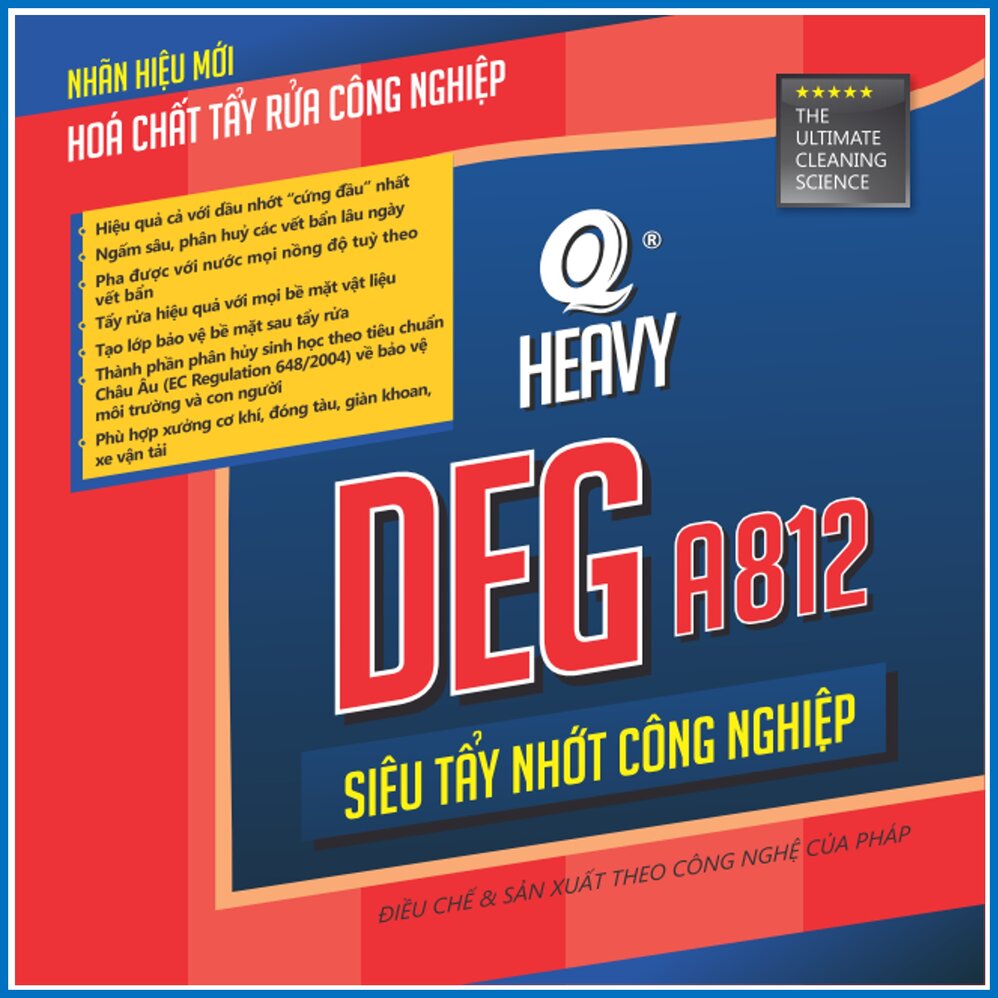 Siêu tẩy nhớt công nghiệp AVCOChem - Siêu Tiết Kiệm - DEG A-812 - Can 4 lít - Hàng Chính Hãng