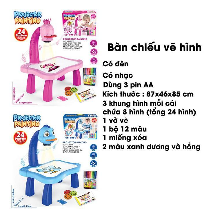 Bộ bàn vẽ có đèn chiếu sáng thông minh cho bé