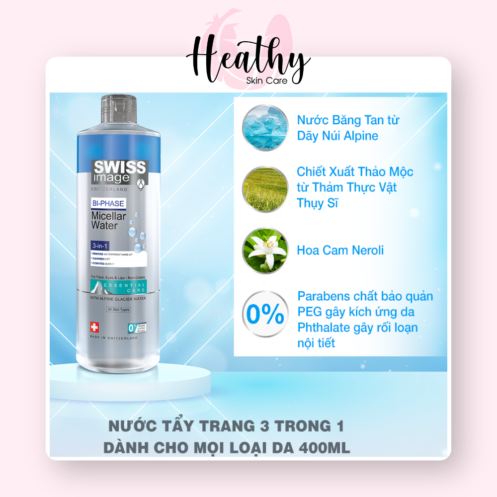 Nước Tẩy Trang 3 Trong 1 Swiss Image Bi-Phase Micellar Water 400ml