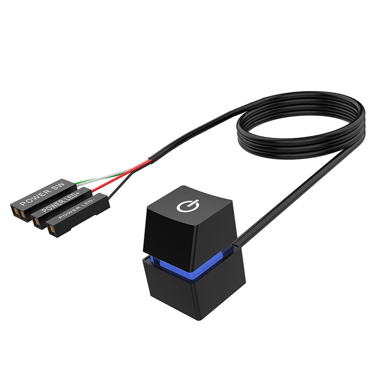 Desktop Switch, with Extension Cable Desktop Computer Power Switch for