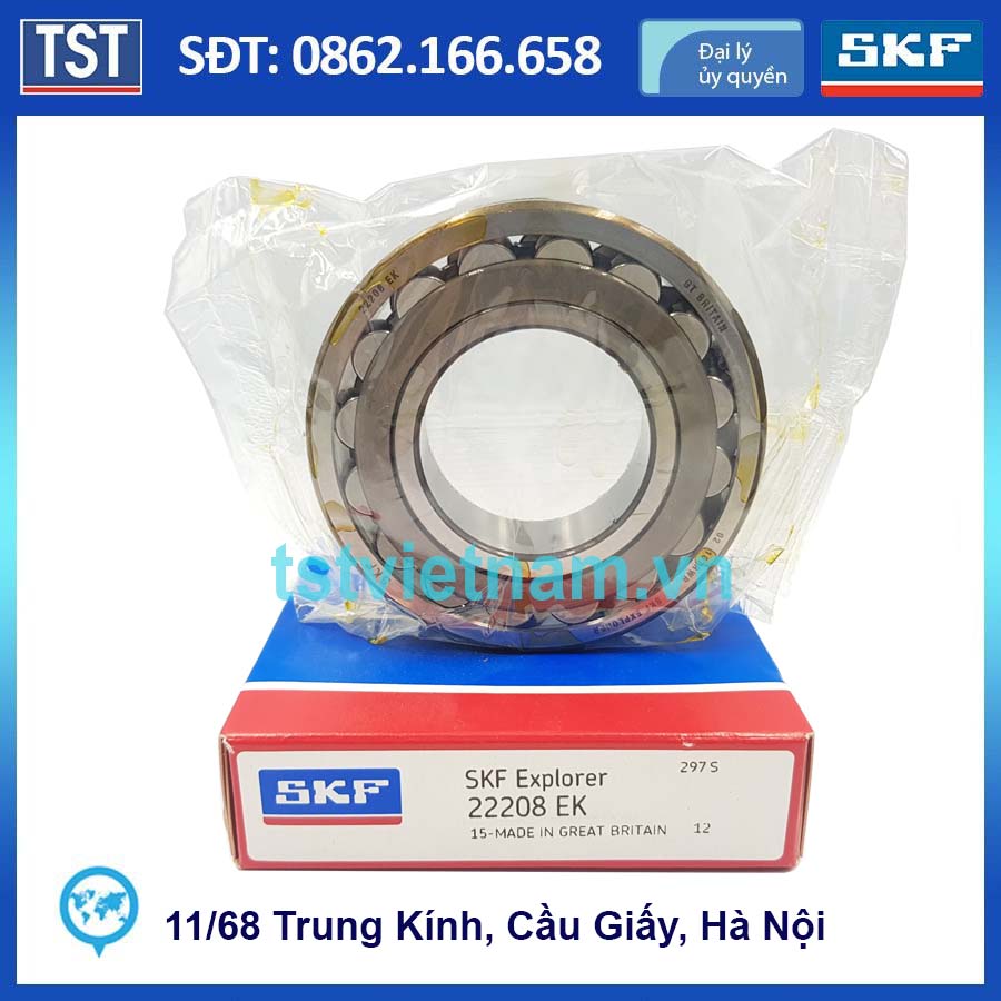 Vòng bi bạc đạn SKF 22208 EK