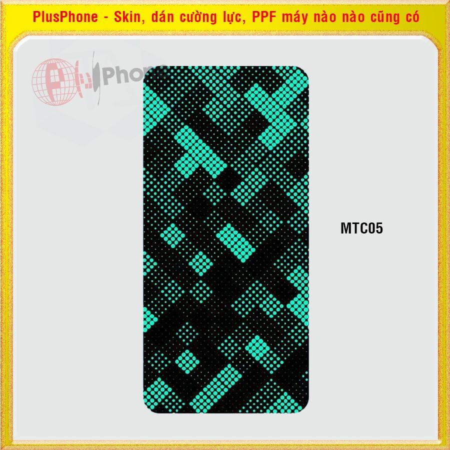 Dán Skin mặt sau cho iPhone X, XR, XS, XS Max màu matrix camo