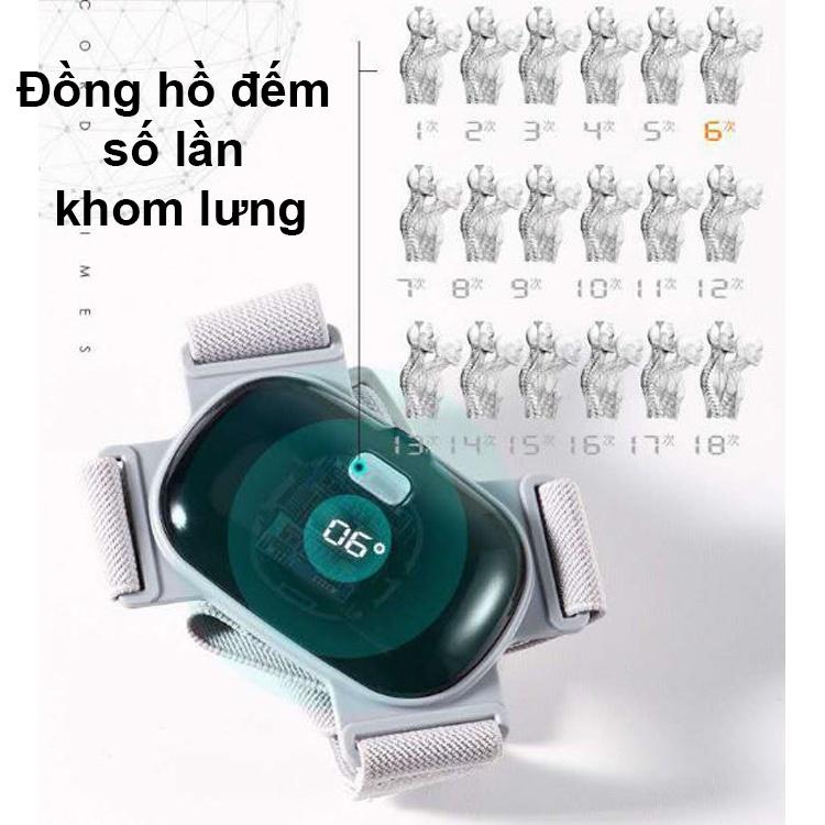 Đai Chống Gù Lưng Thông Minh Tự Động Cảm Ứng Báo Rung Khi Lưng Gù Sai Tư Thế - Chính Hãng miDoctor