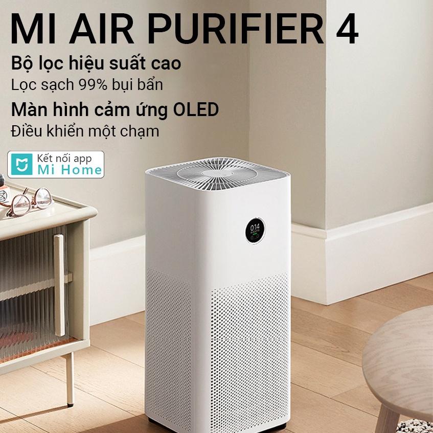 Máy lọc không khí Xiaomi Air Purifier 4 bù Ion âm, Ion hóa không khí, lọc hiệu quả bụi mịn và phấn hoa - Hàng nhập khẩu