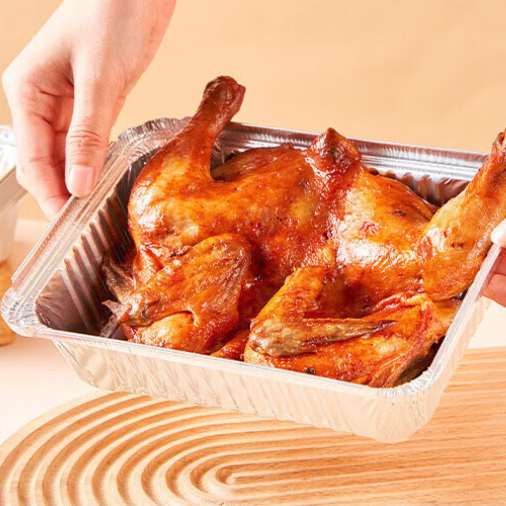 Hộp giấy bạc, khay nhôm, đĩa nhôm, đĩa giấy bạc Suncojia dùng để nướng thịt, nướng bánh dã ngoại