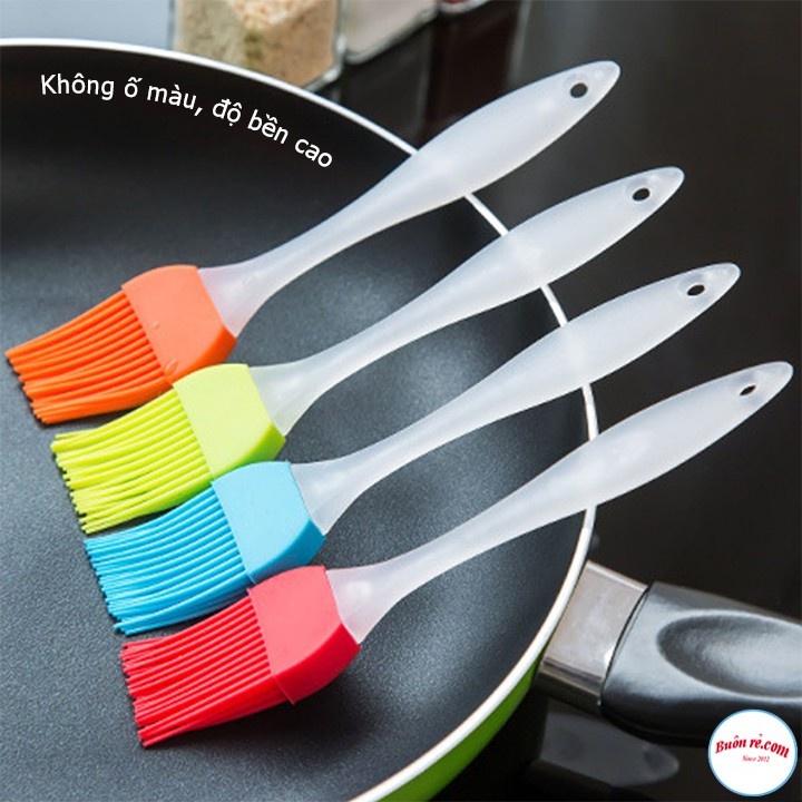 Cọ chổi quét dầu mỡ, nước sốt, mặt bánh, Cọ silicon cán nhựa -Buôn rẻ 00455