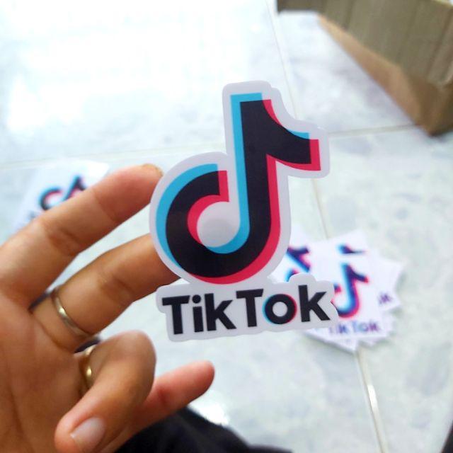 Tem Sticker Decal Tik Tok Siêu Hot Dán Xe, Dán Nón