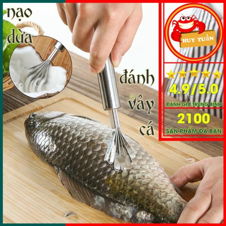 Dụng cụ đánh vảy cá - nạo dừa 2 trong 1 siêu tiện dụng