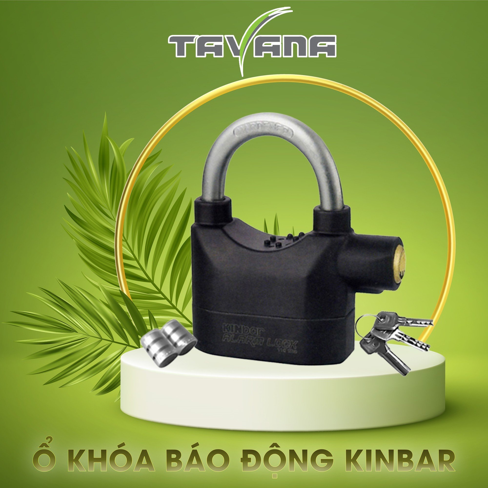 Ổ khóa báo động Kinbar (Hợp kim nhôm) K102B (Có bảo hành)