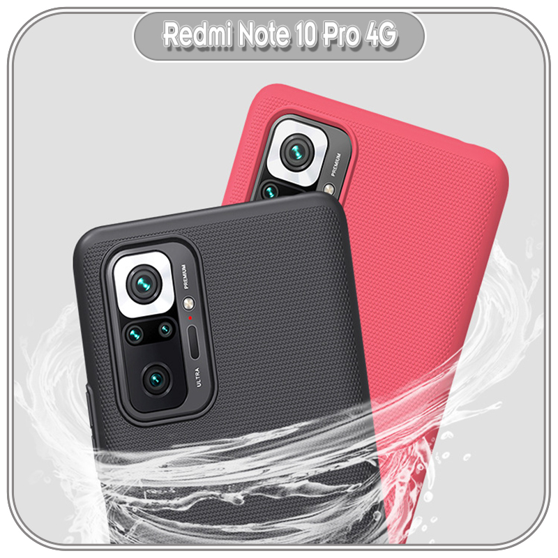 Ốp lưng cho Xiaomi Redmi Note 10 Pro 4G Frosted Shield nhựa PC cứng Nillkin , Vân nhám , chống vân tay - Hàng nhập khẩu