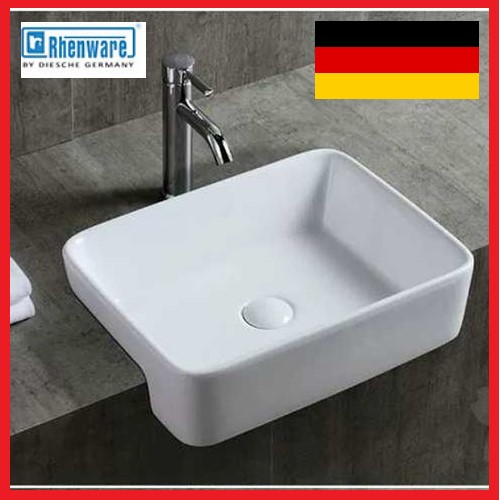 CHẬU LAVABO BÁN ÂM BÀN , NHẬP KHẨU CAO CẤP CHÍNH HÃNG RHENWARE LVB-16166