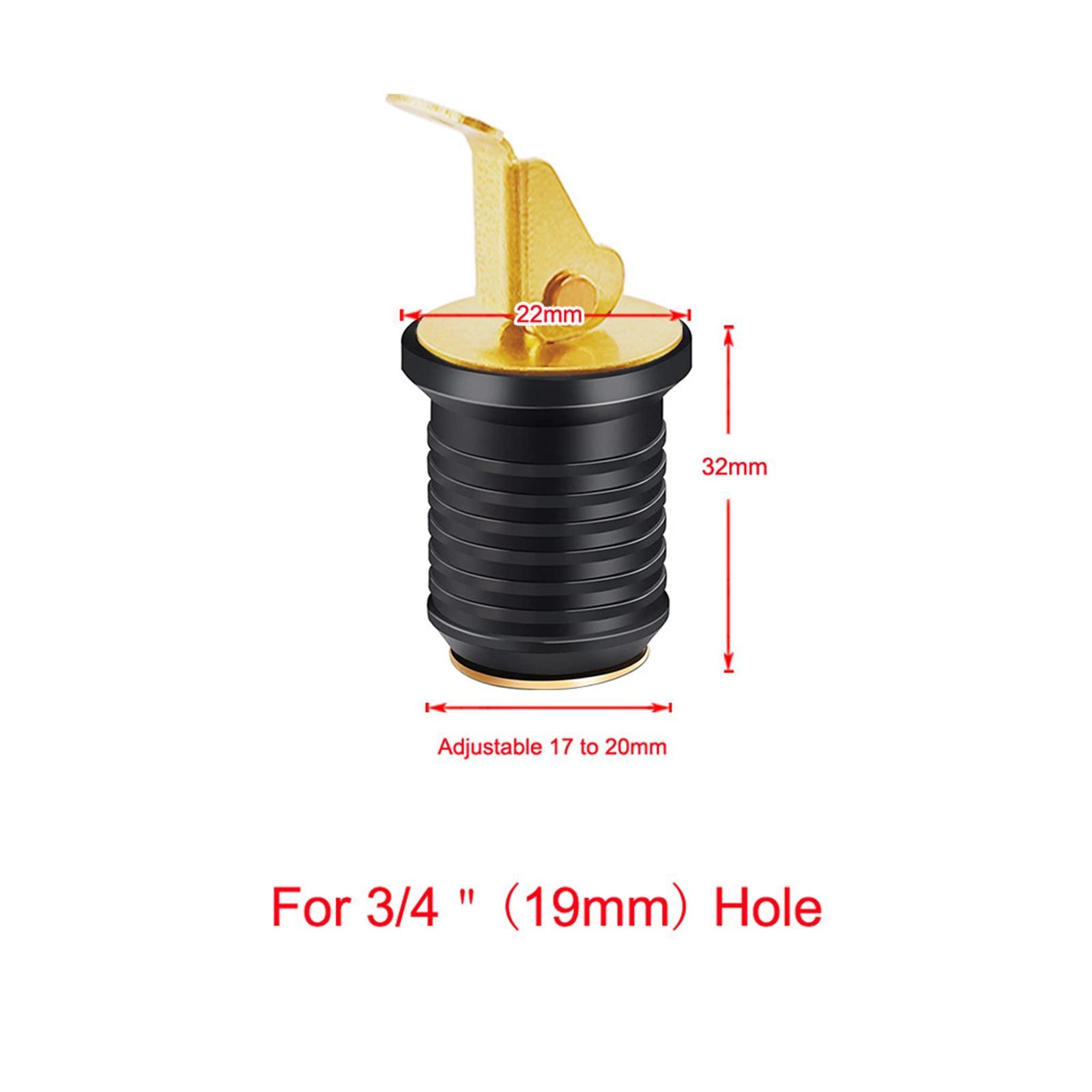 Snap-Handle Drain Plugs Direct Replaces Easy to Install Fit for Yacht 19mm