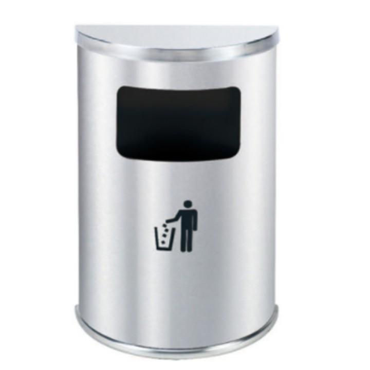 THÙNG RÁC INOX BÁN NGUYỆT