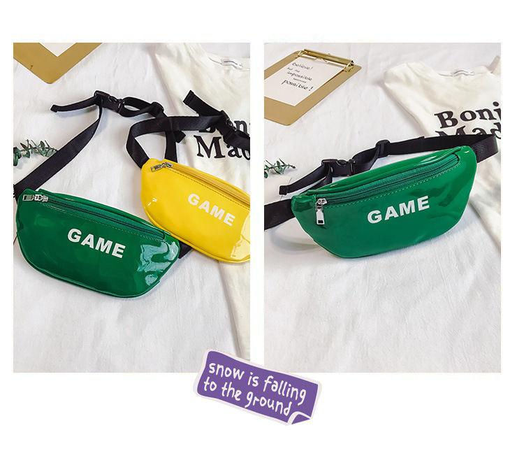 PU Thời Trang Trẻ Em Eo Gói Trẻ Em Đeo Vai In Chữ Bé Ngực Túi Bé Gái Bé Trai Màu Trẻ Sơ Sinh Điện Thoại túi Đeo Bụng