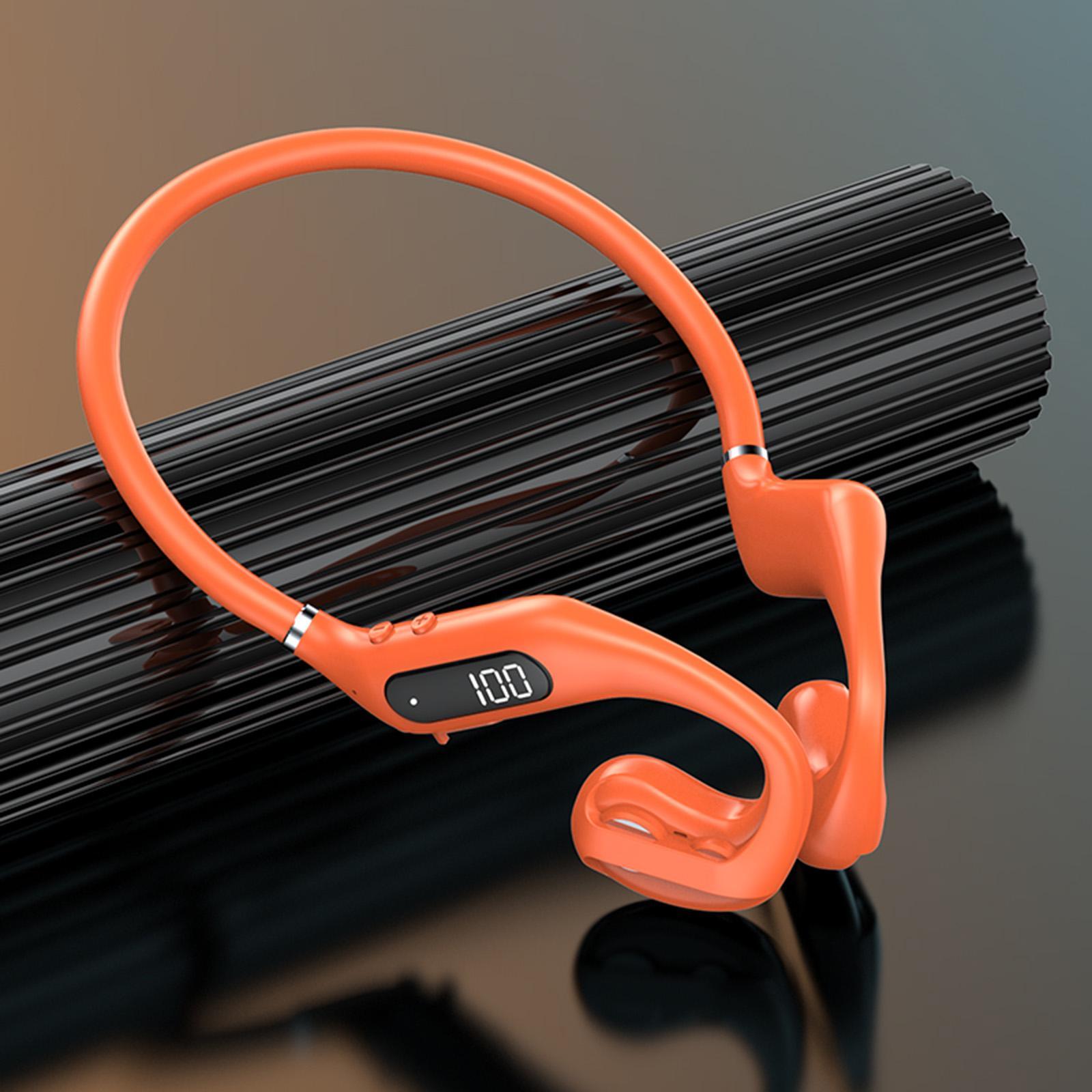 Open Ear Headphone Headset Noise Cancelling Handsfree Calling Stereo with Mic Sports Headset Sports Headphone for Workout Bicycling