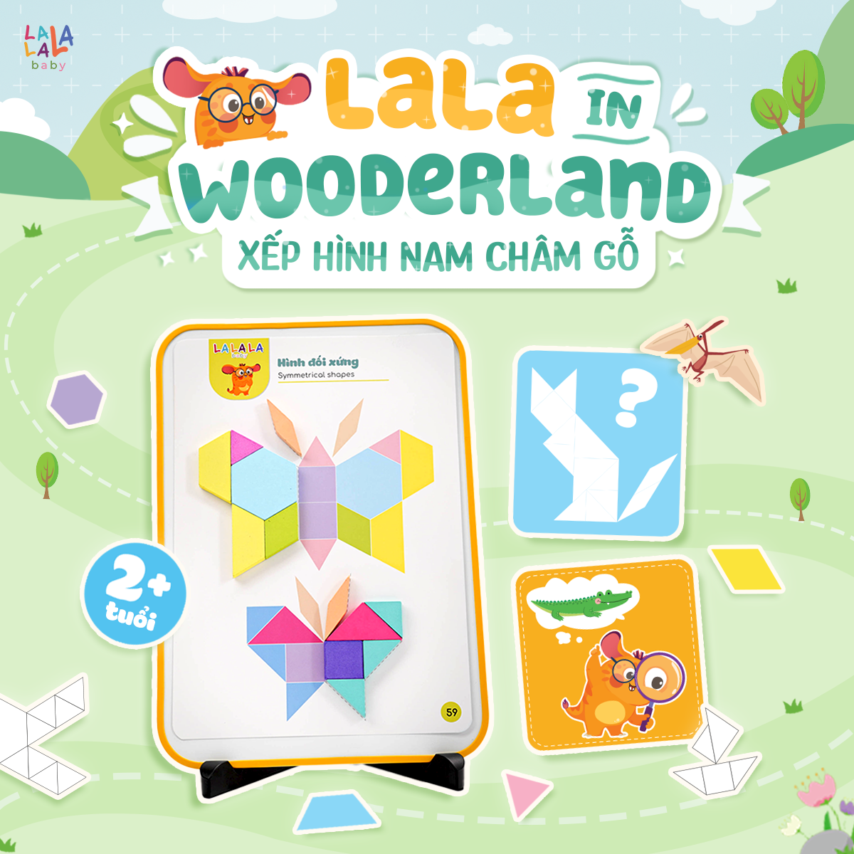 Đồ Chơi Xếp Hình Gỗ Nam Châm Lala Wooderland Phát Triển Tư Duy Sáng Tạo – Lalala Baby