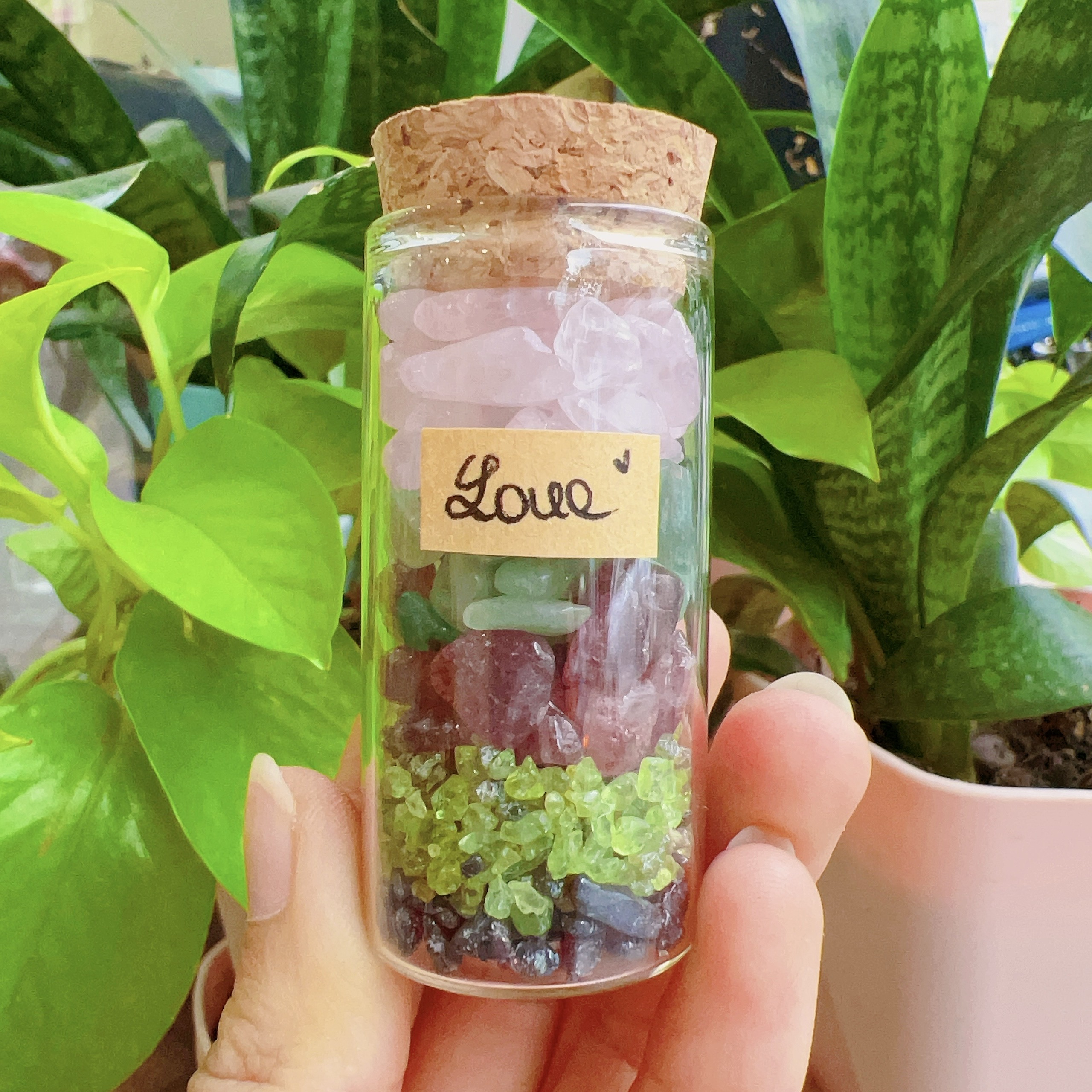 Healing Jars - Lọ đá tự nhiên - Lọ đá năng lượng hỗ trợ tình cảm, công việc, học tập