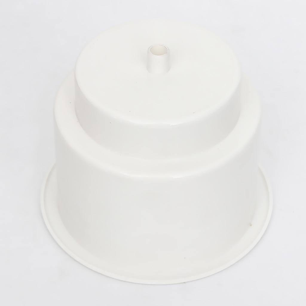 2x Boat Plastic White Recessed Cup Drink Holder for Marine Yacht Truck RV
