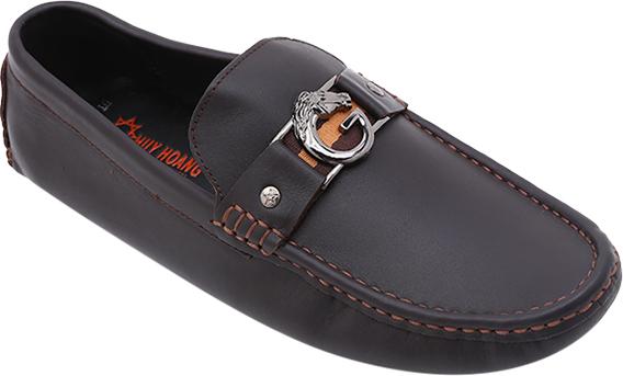 Giày Mọi Nam Đế Âm Đính G Huy Hoàng HT7771 - Nâu Đất Size 41