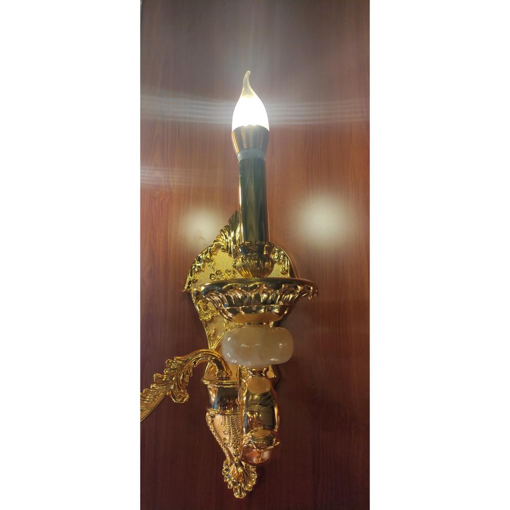 Đèn treo tường, đèn chùa đồng gắn tường Đồng Nguyên Chất mã w3001/2  Tặng kèm bóng Led