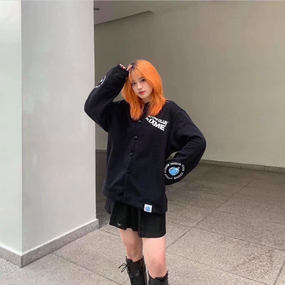 Áo khoác cardigan nỉ unisex form rộng Self Love, nam nữ ulzzang Wind