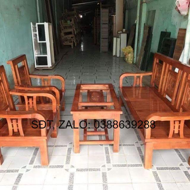 Bộ bàn ghế gỗ phòng khách  giá thật