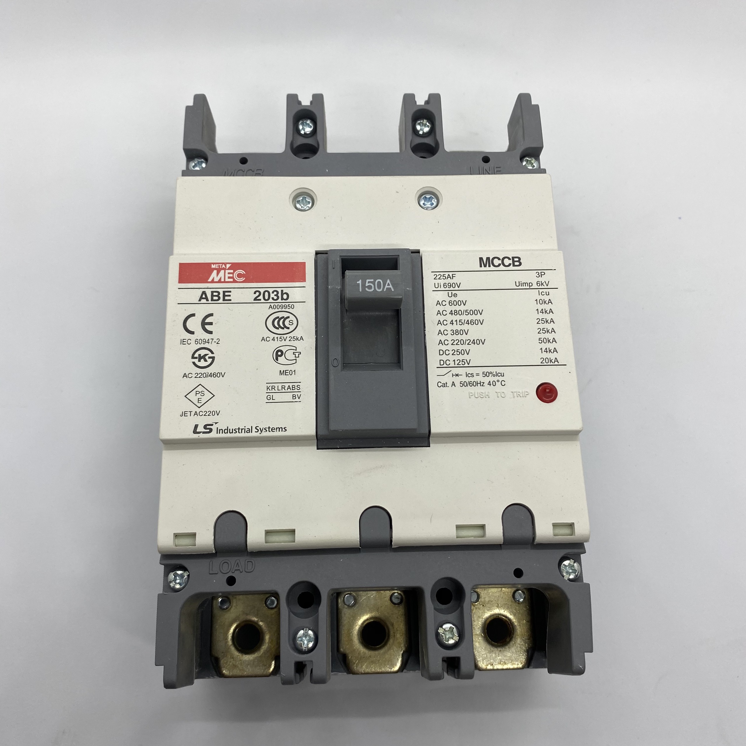 Attomat 3 pha ABE 203B - 150A LS
