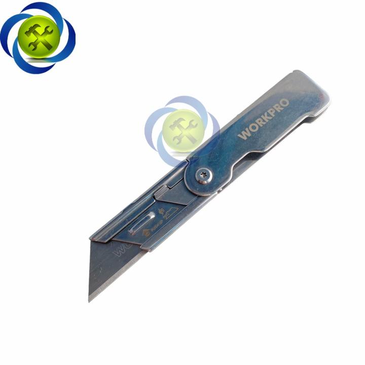 Dao rọc cáp loại xếp thép không gỉ Workpro WP211001