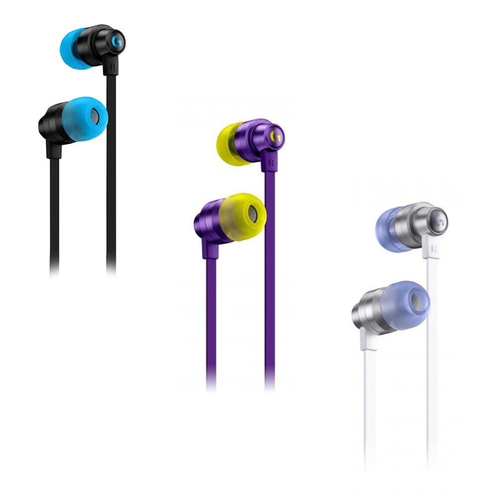 Tai nghe game in-ear Logitech G333 - màn loa động kép Dual Driver, độ bền cao, 3.5mm Aux, Mic và điều khiển trên dây - Màu