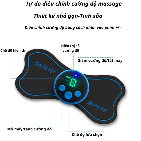 Máy Massage Xung Điện EMS,Máy Massage Toàn Thân Cao Cấp Làm Quà Tặng Người Thân,Màn Hình Kĩ Thuật Số,Kiểu Dáng Sang Trọng,Nhiều Kĩ Thuật Massage Chuyên Nghiệp Giúp Giãn cơ giảm đau mỏi vai gáy,giảm đau nhức xương khớp và cột sống thắt lưng hiệu quả