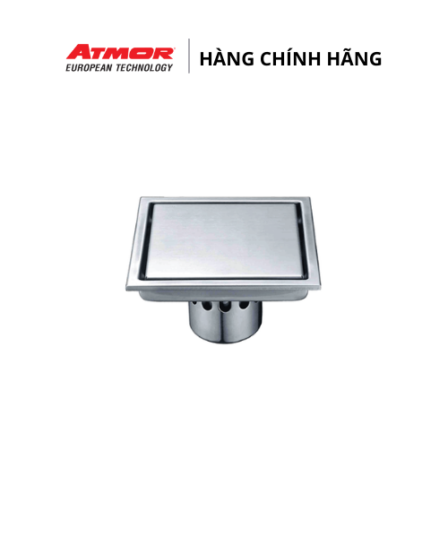 Phễu Thoát Sàn Nhà Tắm Inox Cao Cấp Chống Hôi ATMOR – 8105