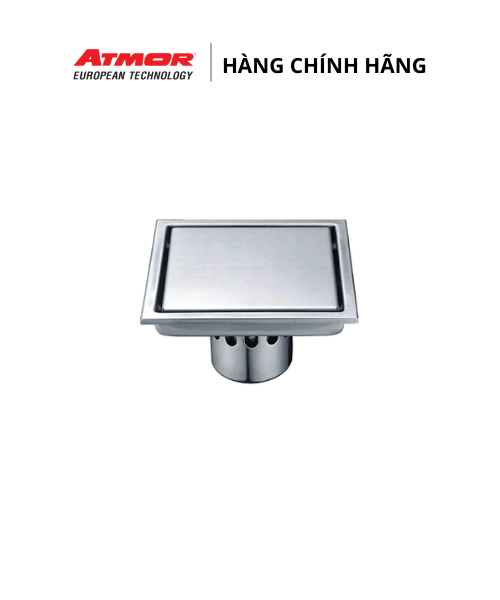 Phễu Thoát Sàn Nhà Tắm Inox Cao Cấp Chống Hôi ATMOR – 8105 (HÀNG CHÍNH HÃNG)