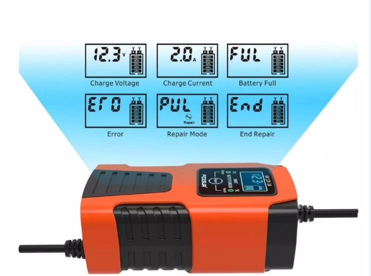 Sạc ắc quy 6V -12V/ 2A có chức năng khử sunfat chống ngược cực tự ngắt khi đầy sạc bình ắc quy xe máy