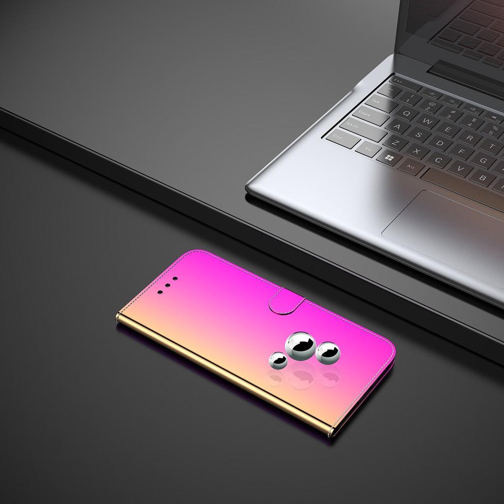 Bao da điện thoại gương dạng ví cho Xiaomi Redmi Note 7 Pro Note 7s Redmi 7 Redmi 7A Redmi Y3 Redmi K20 Pro Redmi K30