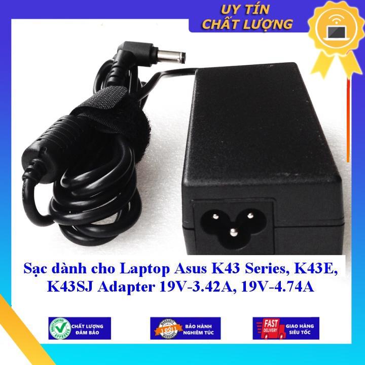 Sạc dùng cho Laptop Asus K43 Series K43E K43SJ Adapter 19V-3.42A 19V-4.74A - Hàng Nhập Khẩu New Seal