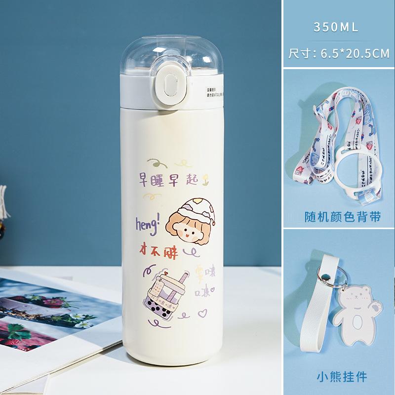 Cốc giữ nhiệt giá rẻ nhất dành cho nữ uống trà có ống hút giá trị cao cốc nước inox 316 trẻ em cốc bụng dung tích lớn